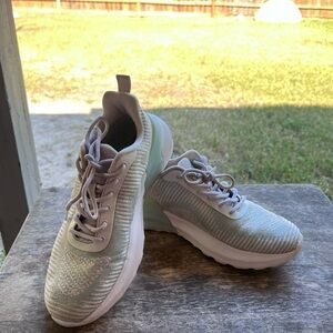 Charly Womens Athletic Running Shoe Sneakers Size 7 White/turquoise  #1059037